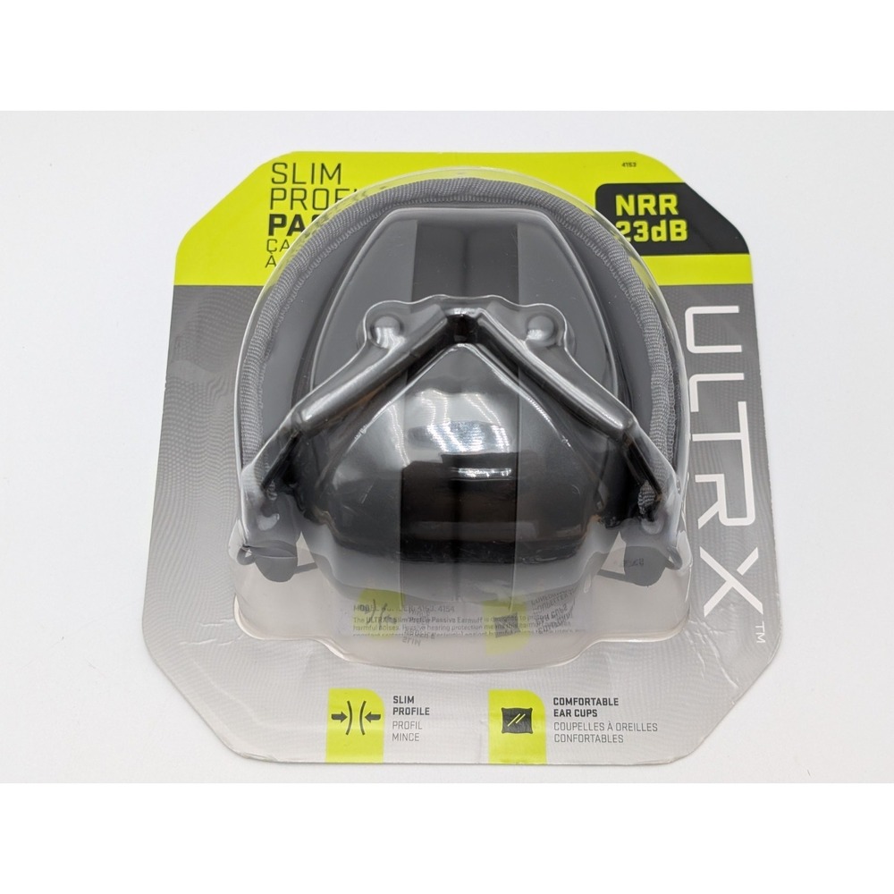 Allen ULTRX Shield Passive Muffs Earmuff‎ NRR 23dB Midnight Gray  4100